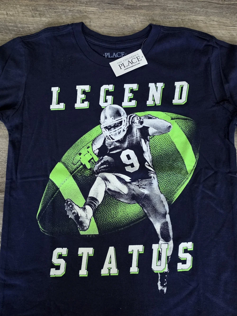 Children's Place Football Graphic Long Sleeve Tees